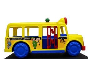 School Bus, bright plastic toy