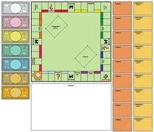 cards for the game monopoly
