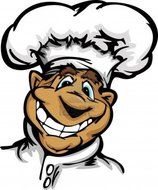 Clipart of Black Chef