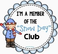 clipart of the snow day