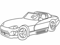 Cars Cartoon Coloring Pages drawing