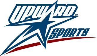 Upward sports, blue and red Logo