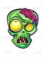 Cartoon Zombie Head N12