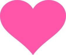 Hot Pink Heart Clip Art N9