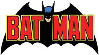 batman logo on a white background