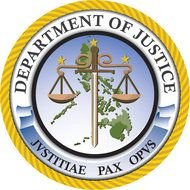 Department Of Justice Logo In White