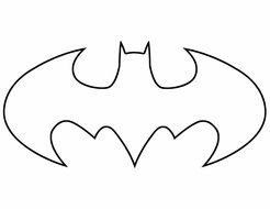 coloring page with Batman logo