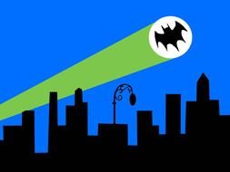 Clip art of Batman 1966 Logo