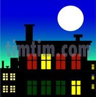 Cartoon City Skyline N2
