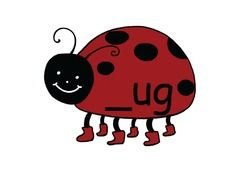 cartoon Ladybug in red boots