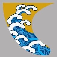 Waves Fin Frank Ozmun Graphic Design