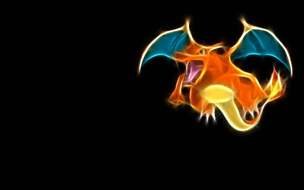 angry Pokemon Charizard drawing