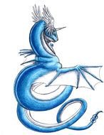 painted blue pokemon dragon