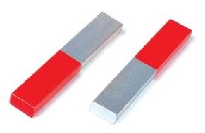 two red-gray magnets