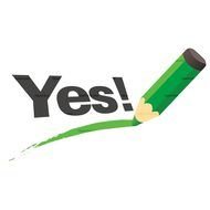 Green Yes Or No Clip Art