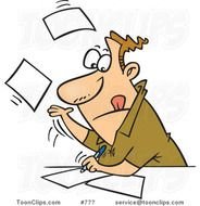 Cartoon Writing Clip Art N2
