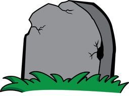 Blank Cartoon Tombstone drawing