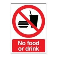 No Food Drink Sign drawing