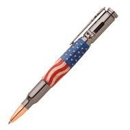 30 Caliber Bullet Pen with us flag print
