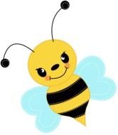 Cute Bee as a graphic illustration