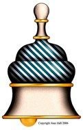 bell on a white background