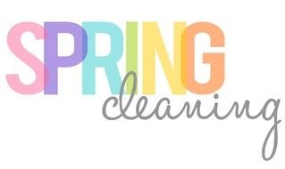 inscription "Spring Cleaning" in the picture
