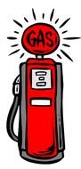 Cartoon Gas Pump clipart