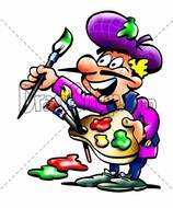 Cartoon Paint Pallet N2