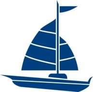Blue Sailboat Clip Art N11