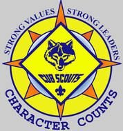 yellow grey logo of Cub Scout