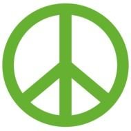 green peace sign