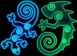 Chameleon Tribal Tattoo drawing