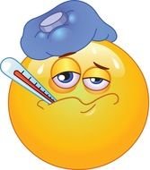 patient's head as a picture for clipart