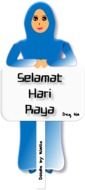Islamic woman with poster
