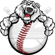 Baseball Polar Bear Clipart Logo ndash Clip Art Design 877