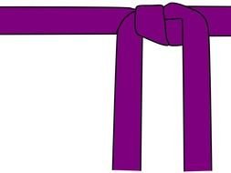 Karate Belt Clip Art N14