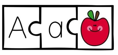 Puzzle Pieces for letter A