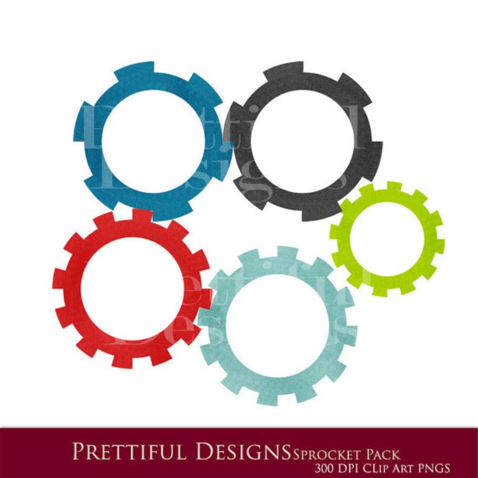 Gears And Sprockets Clip Art N2