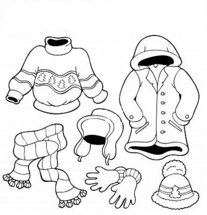 Dibujo De Ropa Invierno drawing