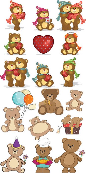 Cartoon Birthday Bear N2
