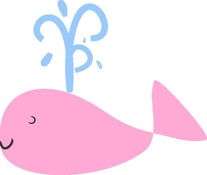 Pink Whale Clip Art N8