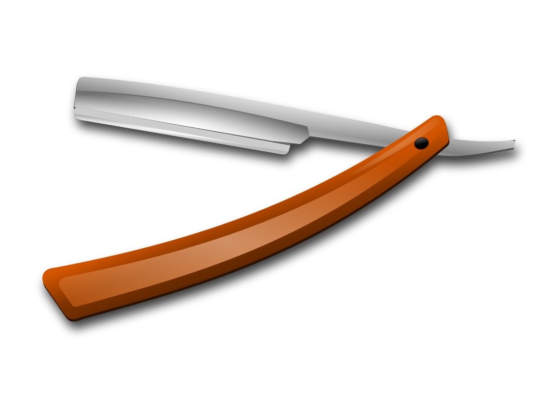 Razorblade drawing