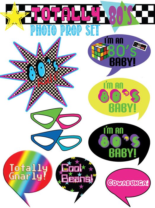 clip art of photo prop set