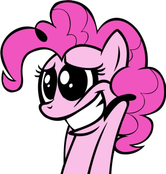 Pinkie Pie as a graphic illustration