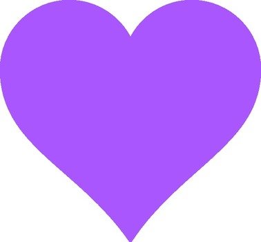 Violet Heart Clip Art