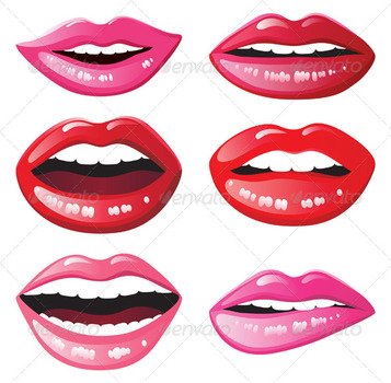Free Printable Lip Template