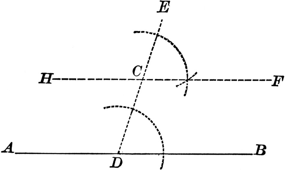 constructing a line parallel to a given line