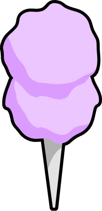İllustration of purple Cotton Candy