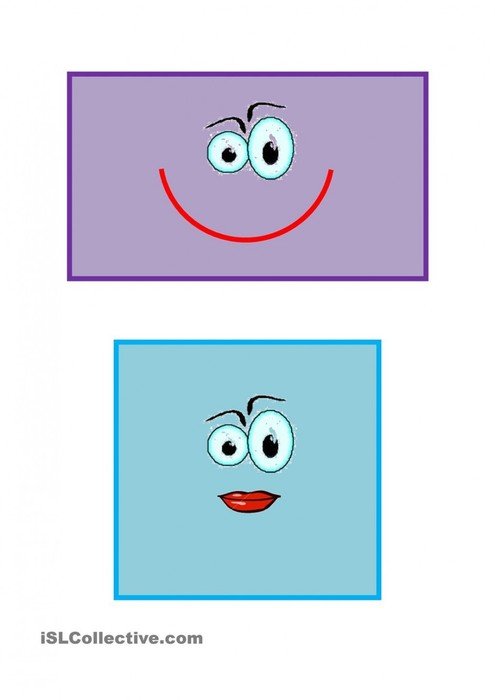 Colors And Shapes Flash Cards Worksheet Free ESL Printable