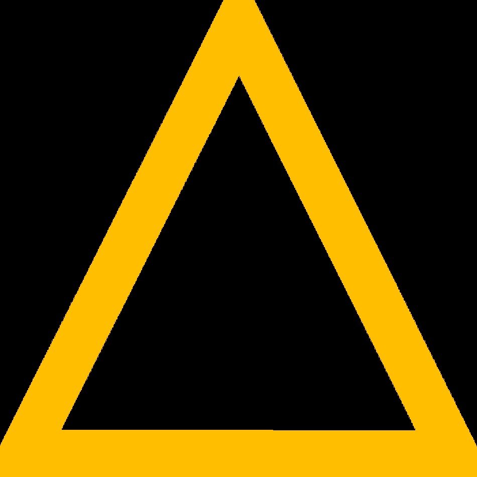 Yellow Triangle Clip Art N3